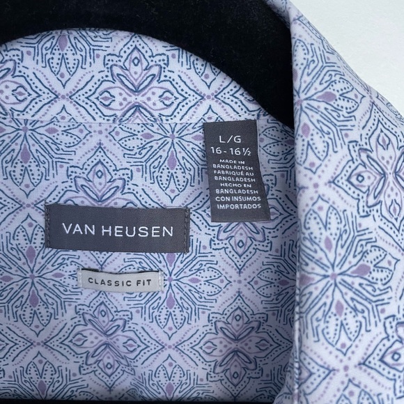 Mens Short Sleeve Dress Shirt Size Large 16-16.5” - Picture 2 of 4